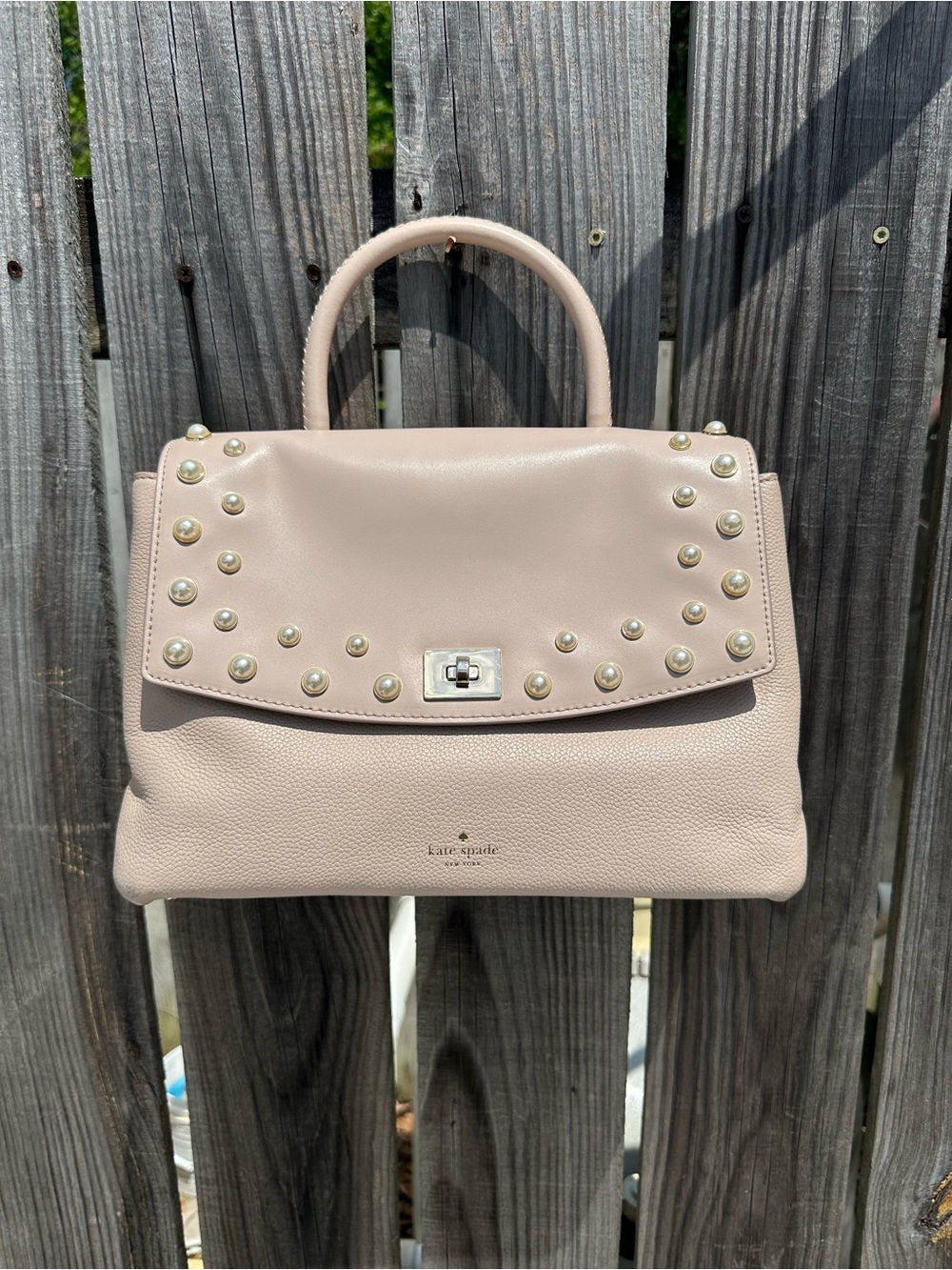 Kate Spade Light Pink Serrano Place Pearl Dorina Satchel
